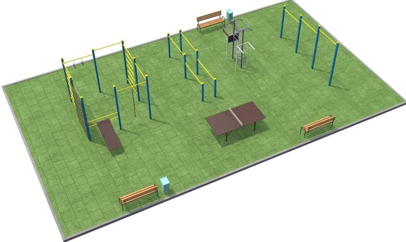 Проект спортплощадки 170 метров в Смоленске в Смоленске