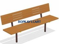 Диван уличный МАФ 1608 в Смоленске Диван уличный МАФ 1608 в Смоленске