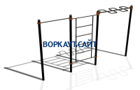 Спортивный комплекс воркаут ВС-129 в Смоленске Спортивный комплекс воркаут ВС-129 в Смоленске