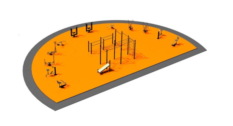 Дизайн проект спортплощадки Полукруглая в Смоленске