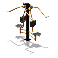 Уличный тренажер  "Верхняя тяга двойная"  УТ207 в Смоленске