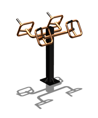 Уличный тренажер  "Штурвал двойной"  УТ201 в Смоленске