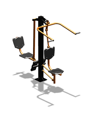 Уличный тренажер "Верхняя тяга Жим ногами" УТ322 в Смоленске