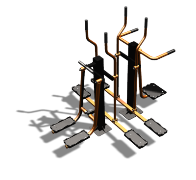 Уличный тренажер "Шпагат Маятник Лыжник двойной" УТ335 в Смоленске