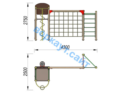 Детский спортивный комплекс Игровой ДСК 3111 в Смоленске Детский спортивный комплекс Игровой ДСК 3111 в Смоленске