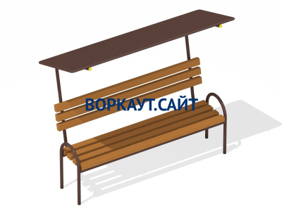 Лавочка под навесом МАФ 1607 в Смоленске