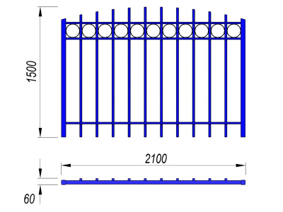 Ограждение спортивной площадки МАФ 5005 в Смоленске