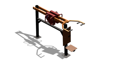 Силовой уличный тренажер  "Жим сидя"  УТ412 в Смоленске
