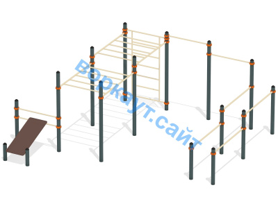 Спортивный комплекс воркаут ВС-50 в Смоленске