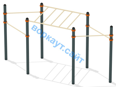 Турник разноуровневый с рукоходом ВС-26 в Смоленске