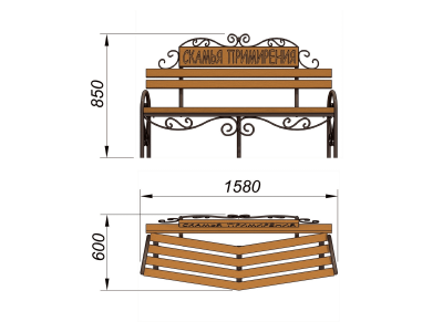 Скамья примирения МАФ 1610 в Смоленске