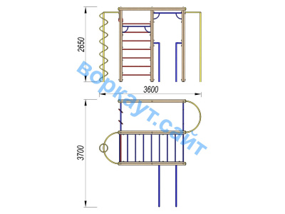 Детский спортивный комплекс Гимнастический ДСК 3107 в Смоленске