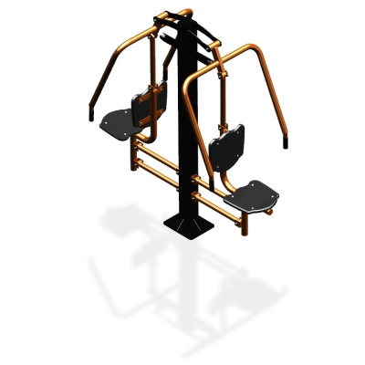 Уличный тренажер  "Жим от груди двойной" УТ204 в Смоленске