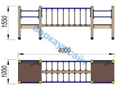 Детский спортивный комплекс Мост ДСК 3113 в Смоленске