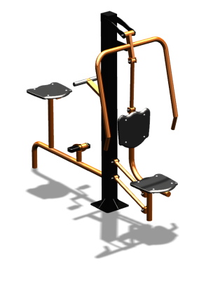 Уличный тренажер "Жим от груди Вело" УТ321 в Смоленске