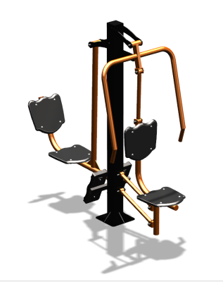 Уличный тренажер "Жим от груди Жим ногами" УТ304 в Смоленске