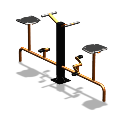 Уличный тренажер  "Вело двойной"   УТ211 в Смоленске