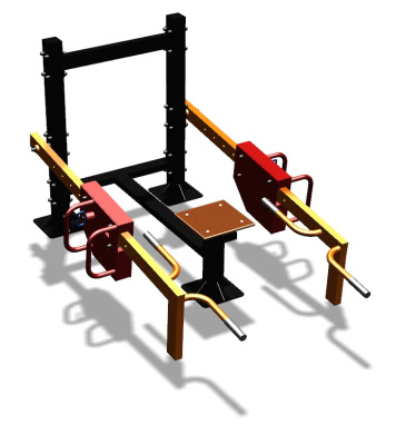 Силовой уличный тренажер  "Приседания/Шраги"  УТ413 в Смоленске
