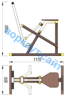 Уличный тренажер "Наездник " УТ 006 в Смоленске Уличный тренажер "Наездник " УТ 006 в Смоленске