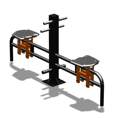 Уличный тренажер  "Каталка двойная"   УТ215 в Смоленске