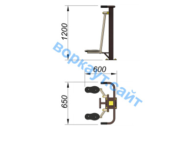 Уличный тренажер Атлетический комплекс УТ 010 в Смоленске