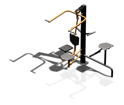 Уличный тренажер "Верхняя тяга Твистер стоя Твистер сидя" УТ336 в Смоленске