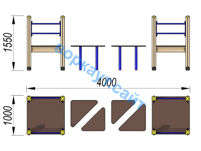 Детский спортивный комплекс Мостик ДСК 3114 в Смоленске