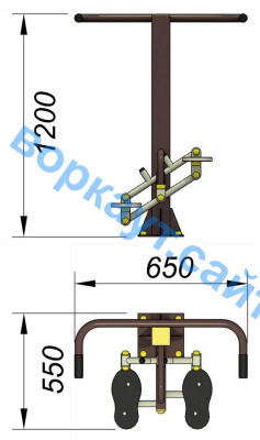 Уличный тренажер "Балансир" УТ 007 в Смоленске