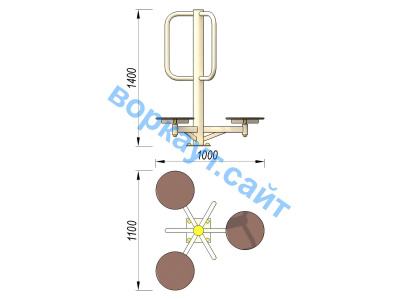 Уличный тренажер Орбита УТ 011 в Смоленске