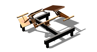 Силовой уличный тренажер  "Пресс Гиперэкстензия"  УТ420 в Смоленске