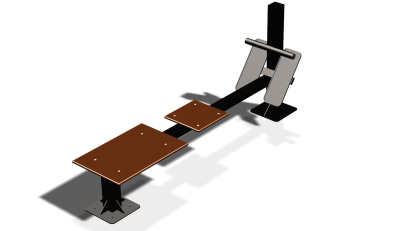 Силовой уличный тренажер  "Скамья для пресса"  УТ415 в Смоленске